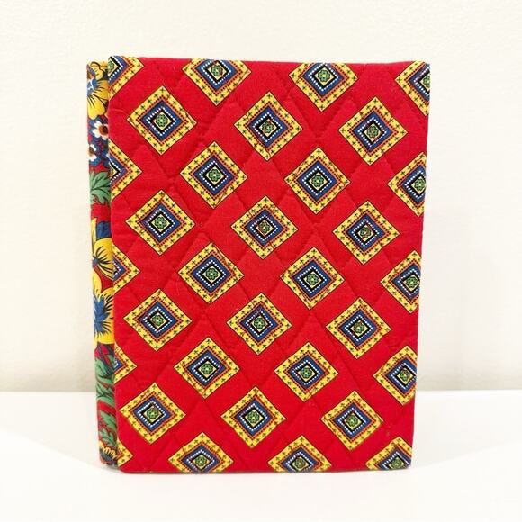 Vera Bradley Vintage Double Photo Striped Floral Garden Fabric Photo Frame - Picture 2 of 9